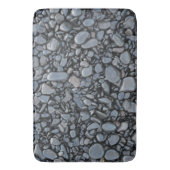 Glatte schwarze glänzende Steine Badematte (Vorderseite Vertikal)