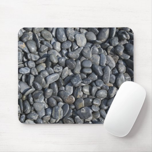 Glatte schwarze Kiesel Mousepad (Mit Mouse)