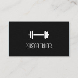 Glatte schwarze moderne Fitness-persönlicher Visitenkarte