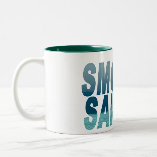 Glatte Segeln-Tasse Zweifarbige Tasse (Links)