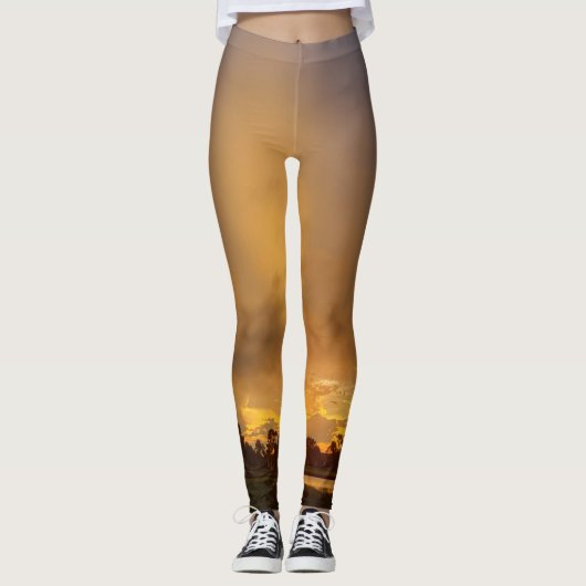 GLATTE SONNENGLÜH LEGGINGS (Vorderseite)
