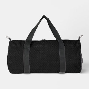 Glatte Stealth-Schwarz-Kohlenstoff-Mikro-Tech-Text Duffle Bag