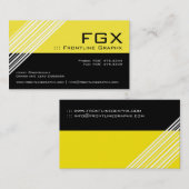 Glatte und moderne Monogramm-Visitenkarte Visitenkarte (Vorne/Hinten)