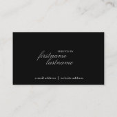 Glatte und moderne Visitenkarte (Rückseite)