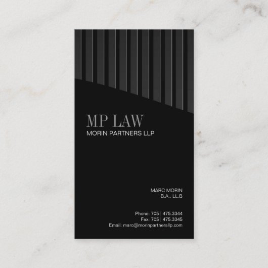 Glatte Visitenkarte (Vorderseite)