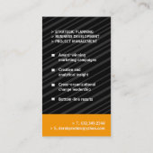 Glatte Visitenkarte (Rückseite)