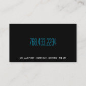 Glatte Visitenkarte (Rückseite)