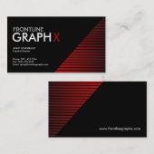 Glatte Visitenkarte (Vorne/Hinten)