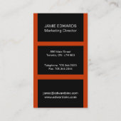 Glatte Visitenkarten Visitenkarte (Rückseite)