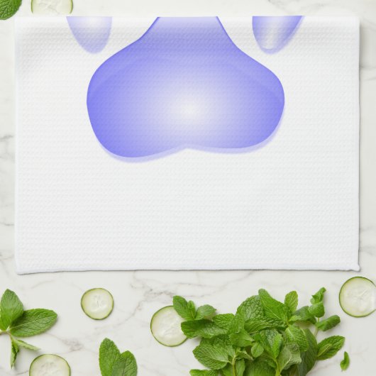 Glatteig Druck Geschirrtuch (Gefaltet)