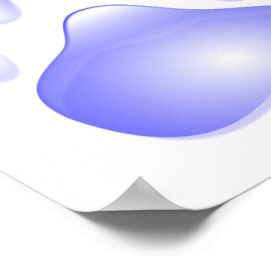 Glatteig Druck Poster (Ecke)