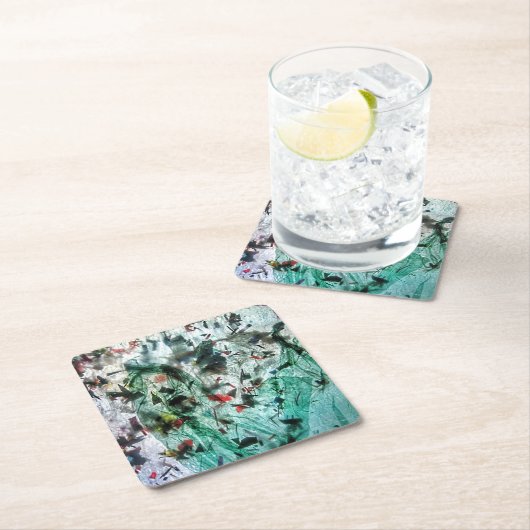 Glatter abstrakter Untersetzer. Glück abstrakt Rechteckiger Pappuntersetzer (Vor Ort)