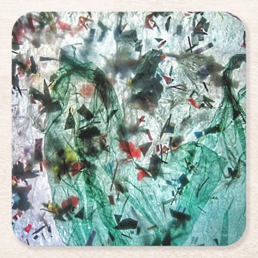 Glatter abstrakter Untersetzer. Glück abstrakt Rechteckiger Pappuntersetzer (Vorderseite)