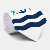 Glatter Anker-Seegewohnheit Krawatte (Gerollt)