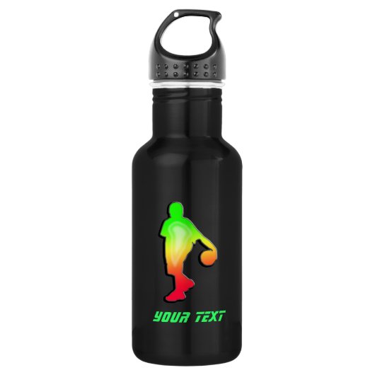 Glatter Basketball Trinkflasche (Vorderseite)