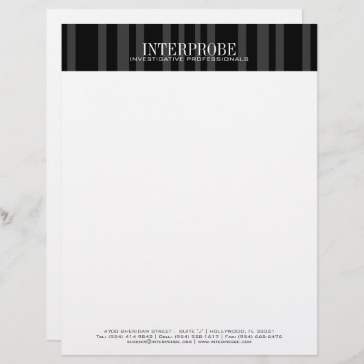 Glatter beruflicher Briefkopf (Vorne/Hinten)