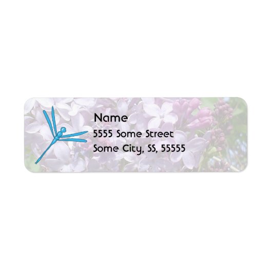 Glatter Blaue Libelle und Lila Lilacs (Vorne)
