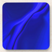 glatter blauer Design-Untersetzer Getränkeuntersetzer (Vorderseite)