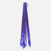 Glatter blauer violetter geometrischer Farbverlauf Krawatte (Vorderseite)