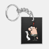 Glatter Buchhalter Schlüsselanhänger (Vorderseite links)