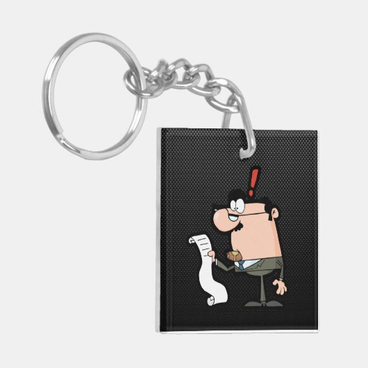 Glatter Buchhalter Schlüsselanhänger (Vorderseite links)