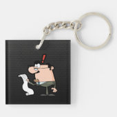 Glatter Buchhalter Schlüsselanhänger (Rückseite)