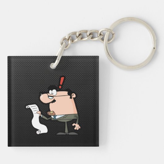 Glatter Buchhalter Schlüsselanhänger (Rückseite)