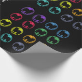 Glatter Chow-Chow, der Papper einwickelt Geschenkpapier (Ecke)