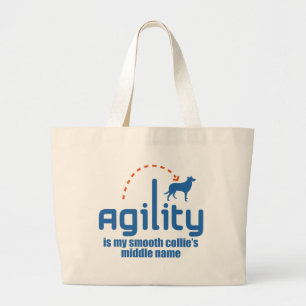 Glatter Collie Jumbo Stoffbeutel