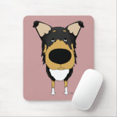 Glatter Collie Mousepad (Mit Mouse)