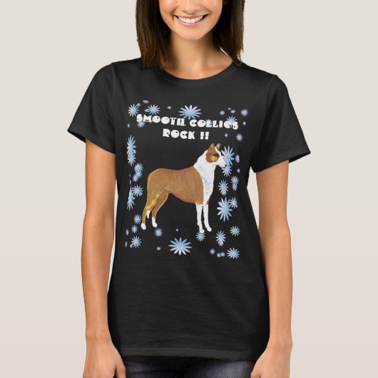Glatter Collies-Felsen!! T-Shirt (Vorderseite)