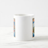 Glatter Fischermann Retro-Nautik-Zackenbarsch-Fisc Kaffeetasse (Mittel)