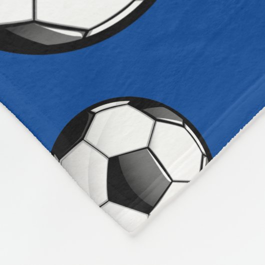Glatter Fußball Fleecedecke (Ecke)