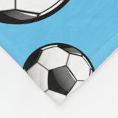 Glatter Fußball Fleecedecke (Ecke)