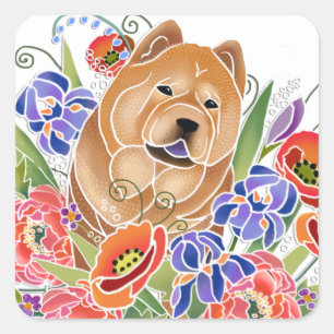 GLATTER GARTEN-WEG - Chow-Chow Aufkleber