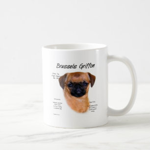 (Glatter) Geschichtsentwurf Brüssels Griffon Kaffeetasse