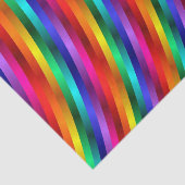 Glatter glänzender Regenbogen Stripes Seidenpapier (Ausschnitt)