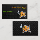 Glatter Goldfisch Visitenkarte (Vorne/Hinten)