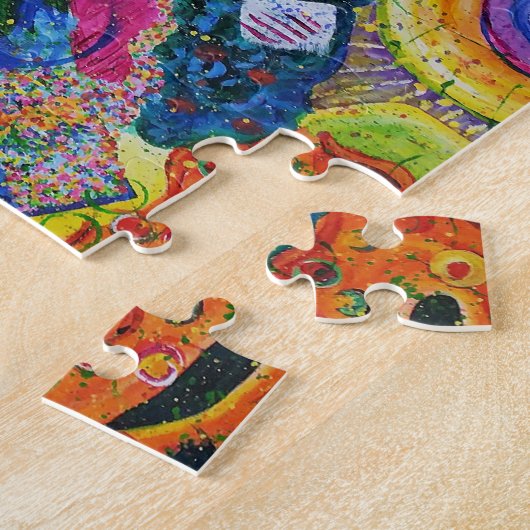 Glatter Jazz-abstraktes Kunst-Puzzlespiel Puzzle (Seite)