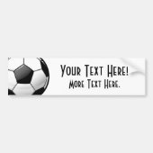 Glatter klassischer Fußball Autoaufkleber (Vorne)