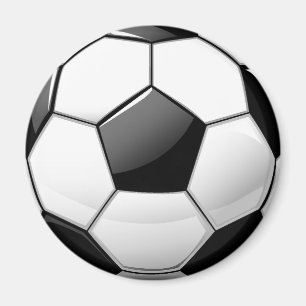 Glatter klassischer Fußball Magnet