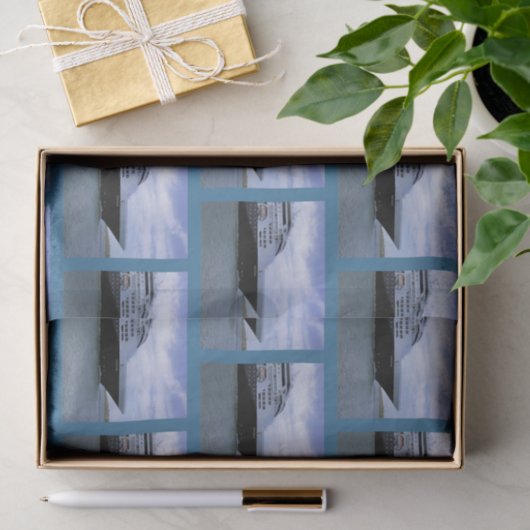 Glatter Kreuzschiff-Bogen Seidenpapier (Geschenk)