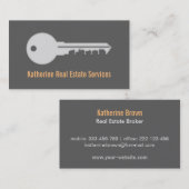 Glatter moderner Haus-Schlüssel-wirkliche Visitenkarte (Vorne/Hinten)