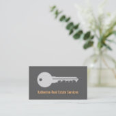 Glatter moderner Haus-Schlüssel-wirkliche Visitenkarte (Stehend Vorderseite)