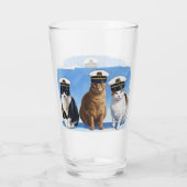 Glatter Pfoten Segeln Glas (Rückseite)
