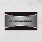 Glatter Polierchrom-Blick Visitenkarte (Vorderseite)