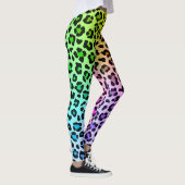 Glatter Regenbogen kühl und schön Leopard Tier Leggings (Rechts)