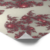 Glatter roter Strudel2 Poster (Ecke)