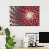 Glatter roter Strudel2 Poster (Heimbüro)