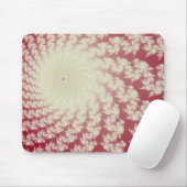 Glatter roter Strudel-Mauspad Mousepad (Mit Mouse)